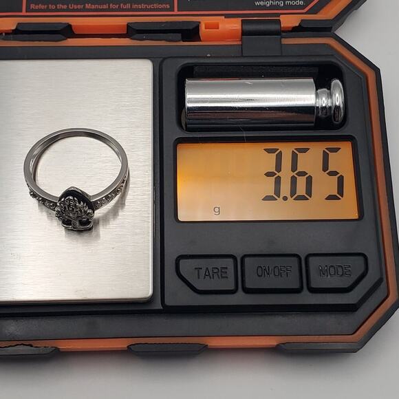 YFN Black Tourmaline Ring – Sterling Silver Crystal Tree of Life Design Size 10 - Picture 9 of 9